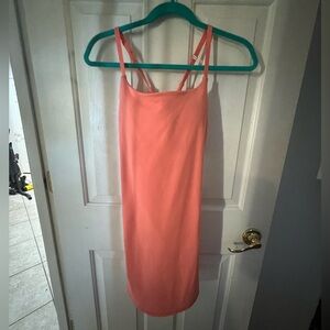 Skinny Straps Active Dress Shell Pink